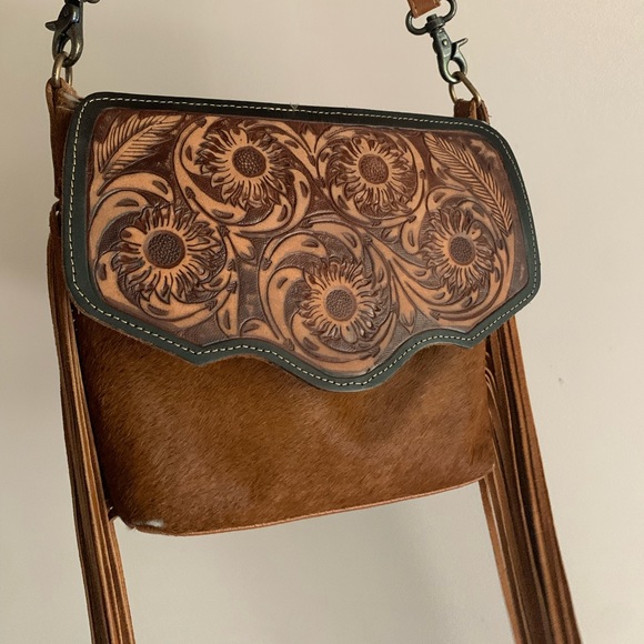 Myra bag cowhide crossbody purse - Picture 3 of 6